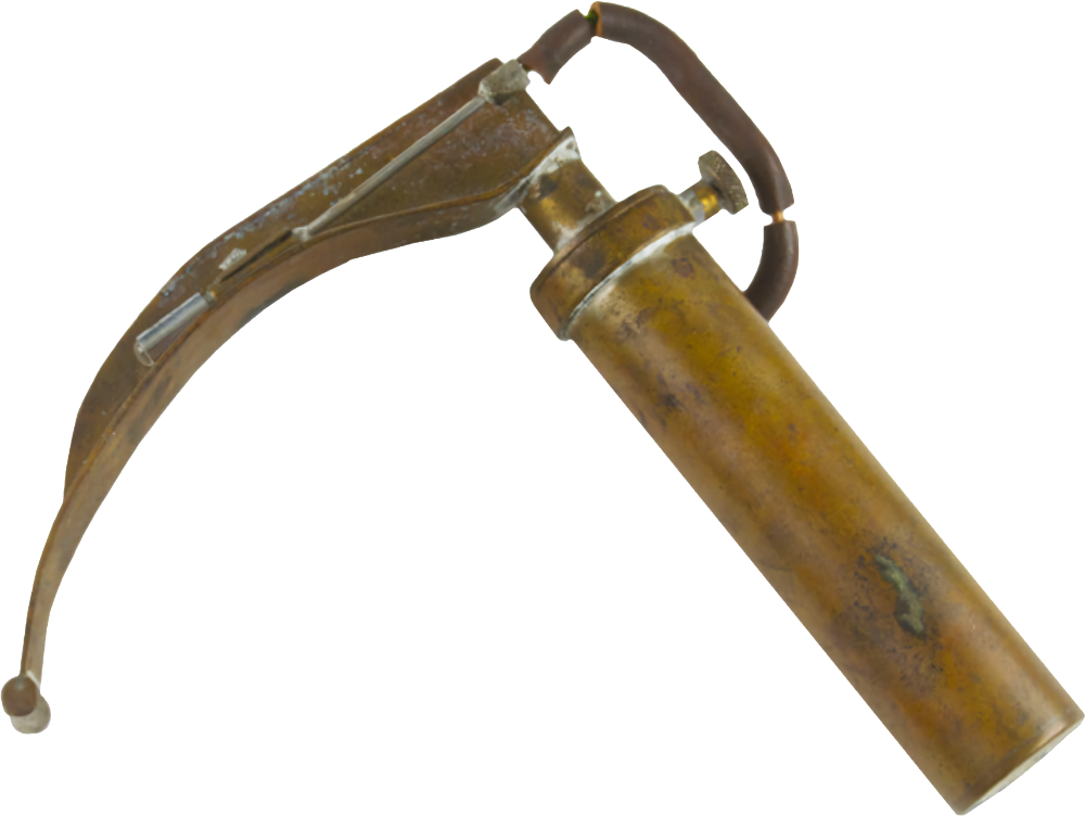 Laringoscopio Macintosh. Perteneció al mismo Sir Robert Macintosh (1897-1989).