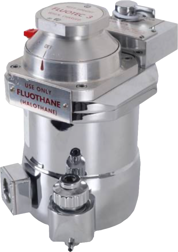 Vaporizador de halotano (Fluotec 3 de Ohmeda). 1980-2000.